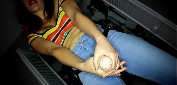  Femdom POV Amazon in Jeans and Strap-on